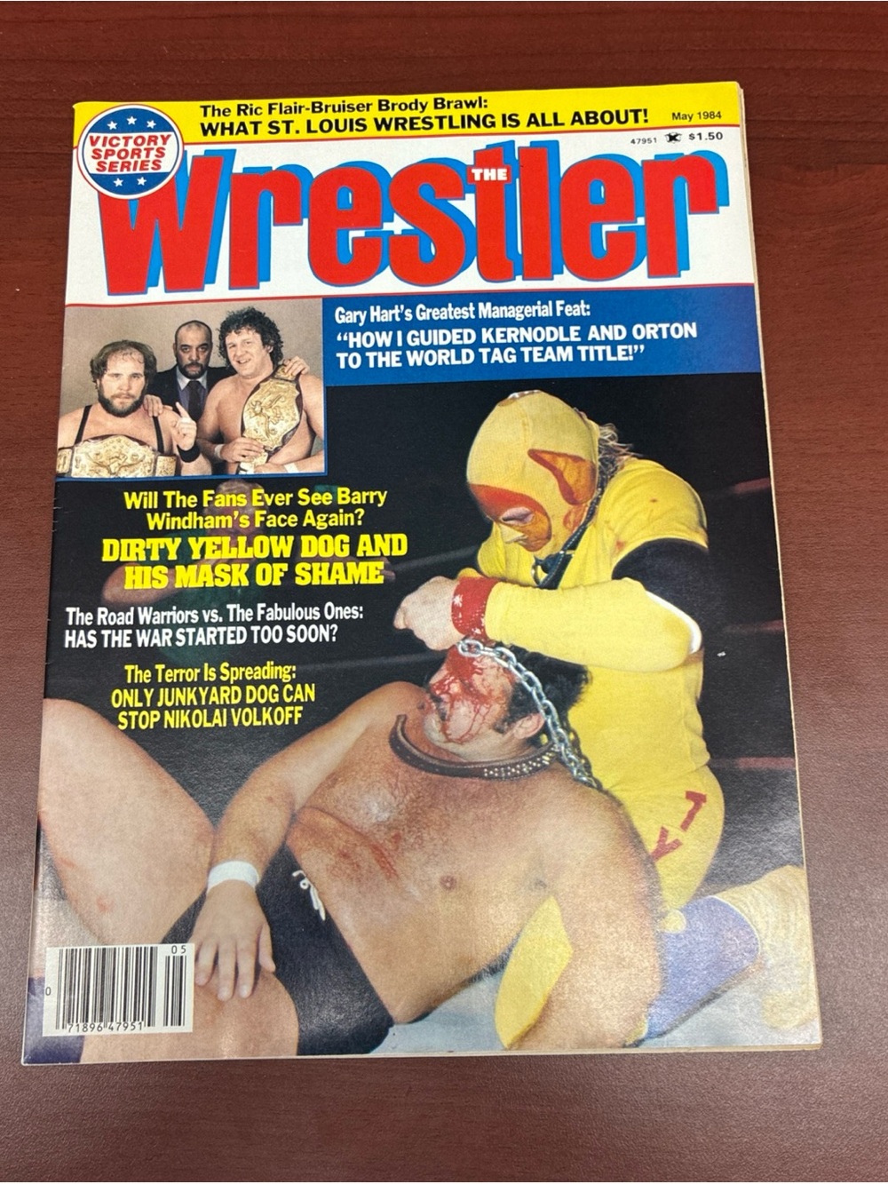 Barry Windham Yellow Dog May 1984 The Wrestler Wrestling Magazine NWA WWF